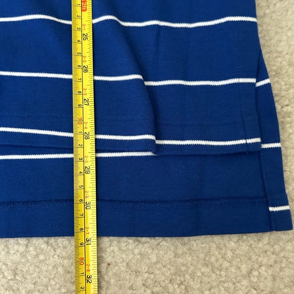 Polo Ralph Lauren Blue & White Striped Golf Polo Shirt Sz L - Picture 5 of 9